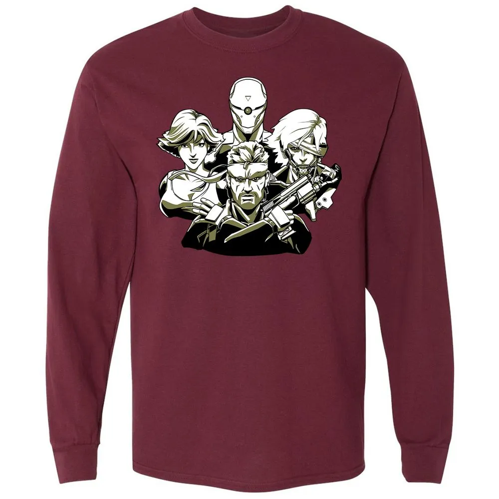 Long Sleeve T-Shirt - GJ8EC445 - Maroon - 11