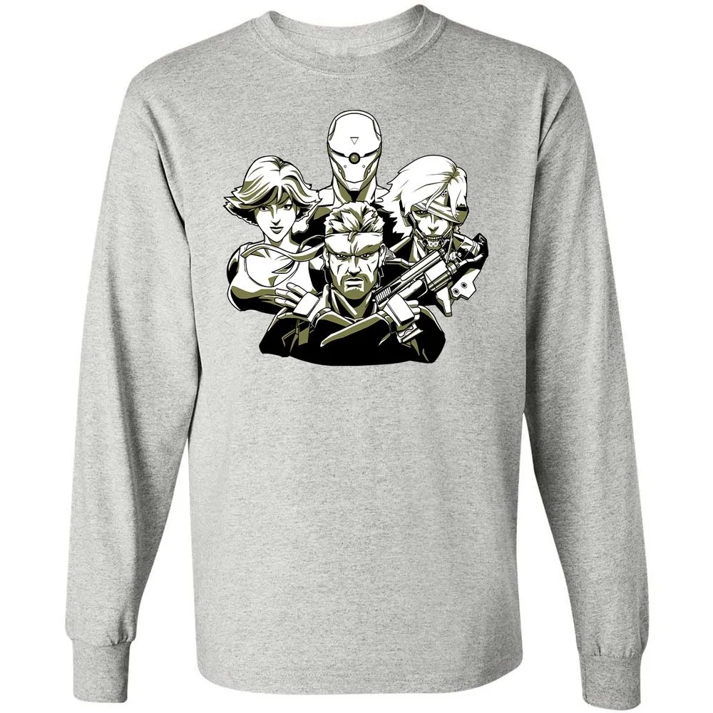 Long Sleeve T-Shirt - GJ8EC445 - Ash - 7
