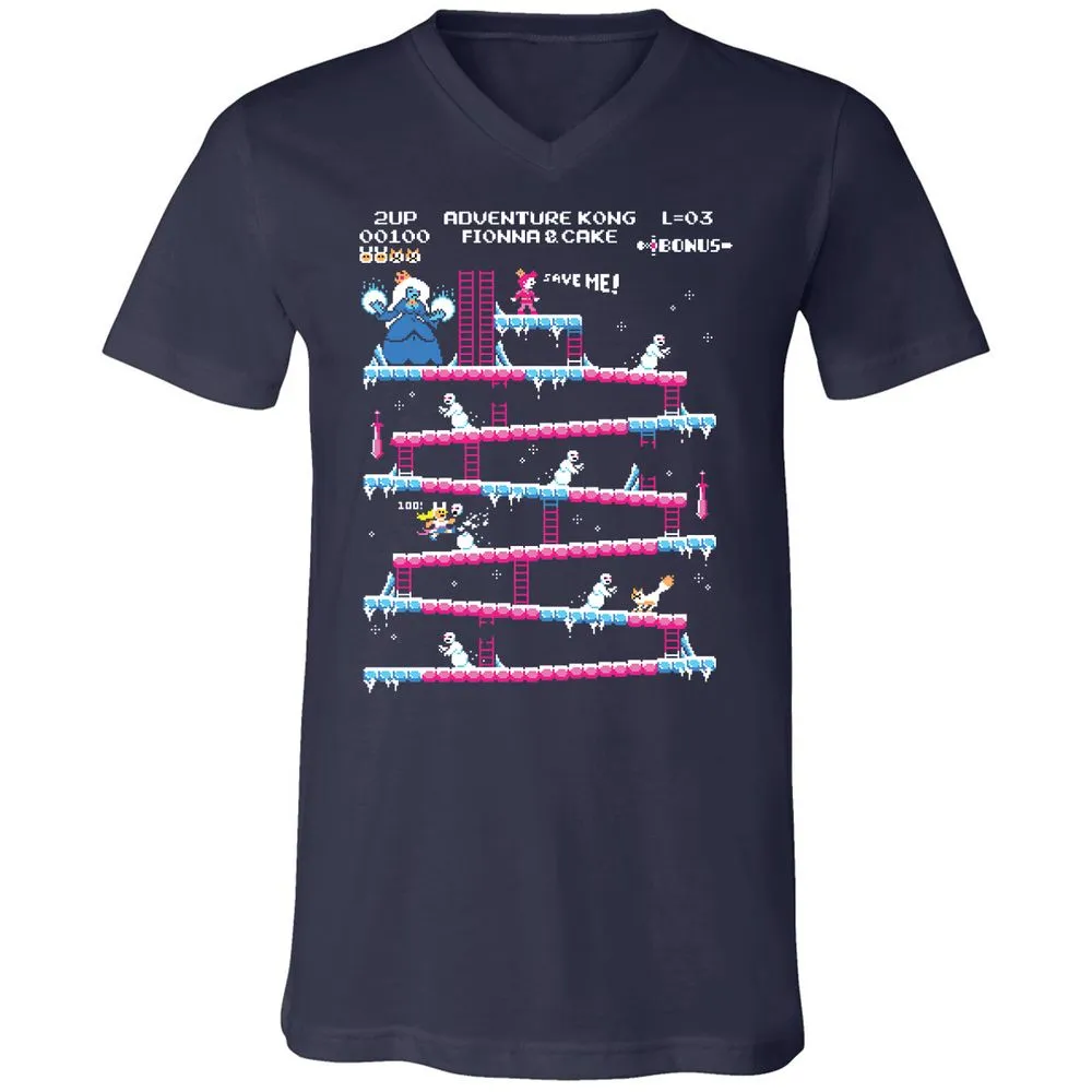 Unisex V-Neck T-Shirt - PYLA8H1V - Navy - 2
