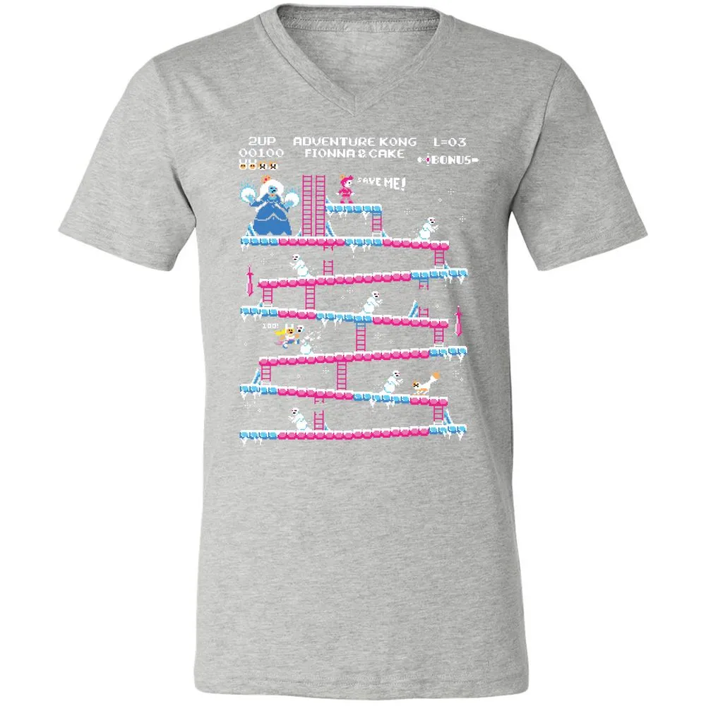 Unisex V-Neck T-Shirt - PYLA8H1V - Athletic Heather - 7