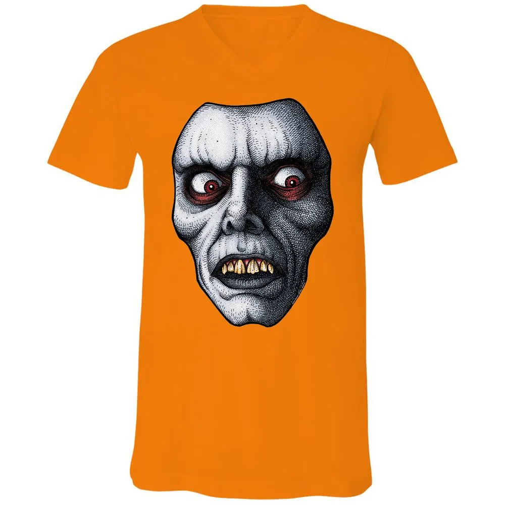 Unisex V-Neck T-Shirt - NY6AKWYW - Orange - 11