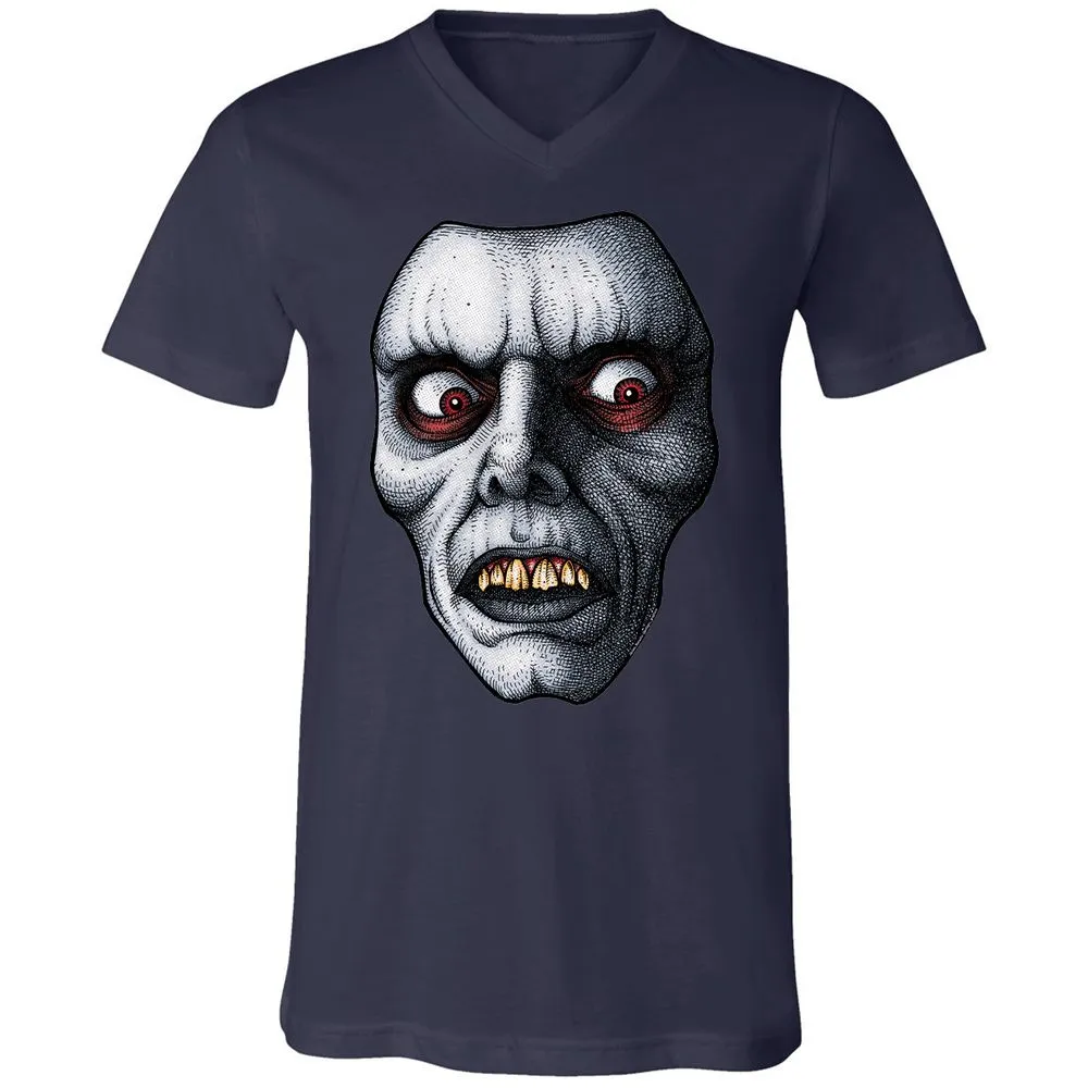 Unisex V-Neck T-Shirt - NY6AKWYW - Navy - 2