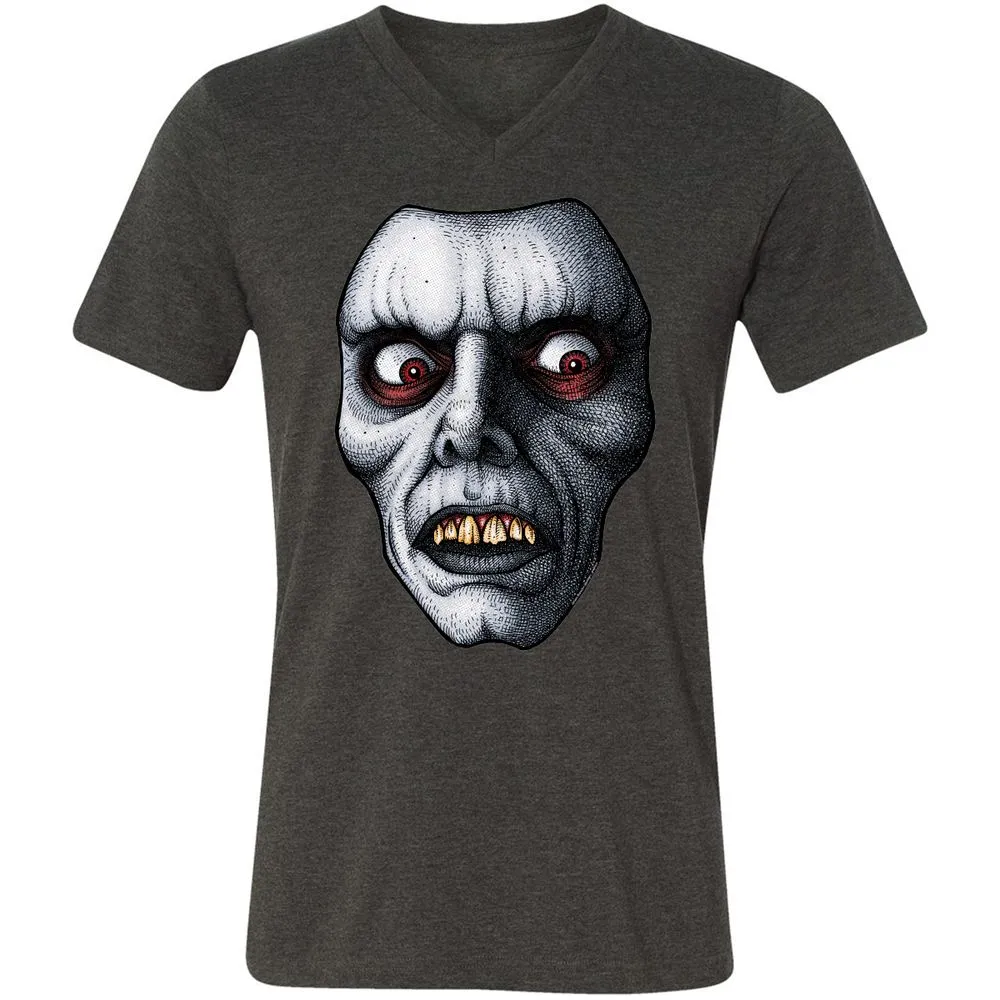 Unisex V-Neck T-Shirt - NY6AKWYW - Dark Grey Heather - 8