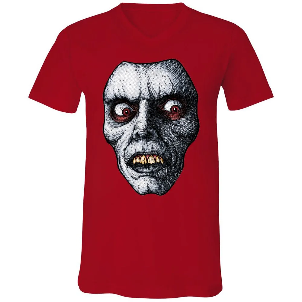 Unisex V-Neck T-Shirt - NY6AKWYW - Red - 3