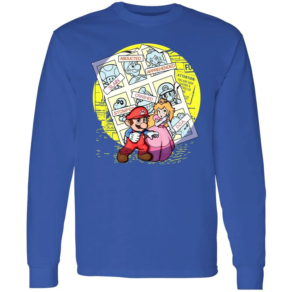 Long Sleeve T-Shirt - HP3GL6XE - Royal - 8