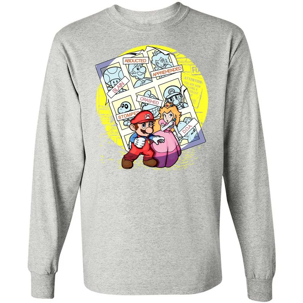Long Sleeve T-Shirt - HP3GL6XE - Ash - 7