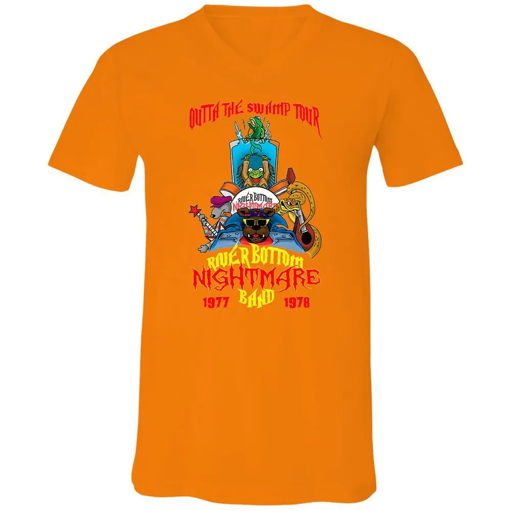 Unisex V-Neck T-Shirt - WKJ7B2PM - Orange - 11