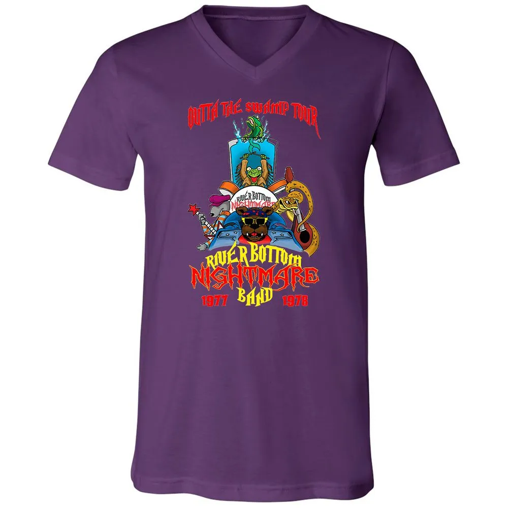 Unisex V-Neck T-Shirt - WKJ7B2PM - Team Purple - 9