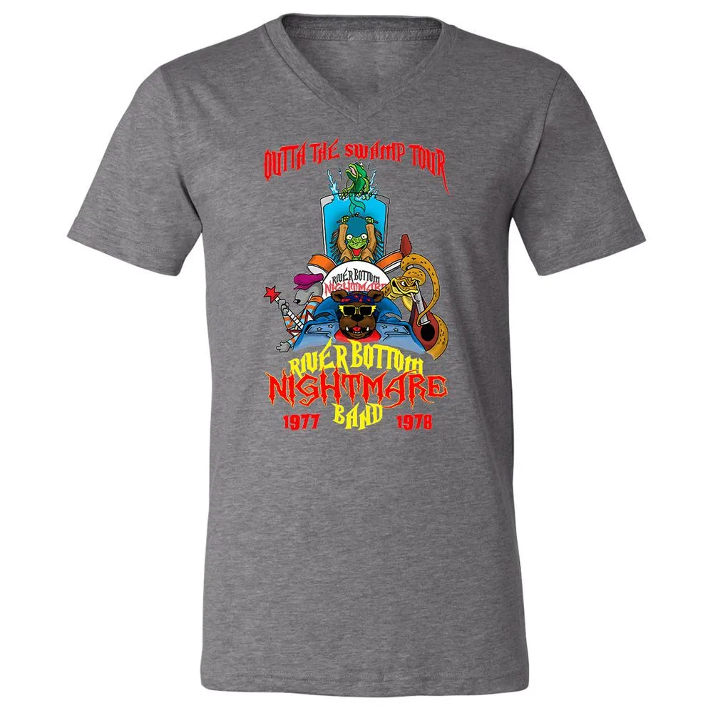Unisex V-Neck T-Shirt - WKJ7B2PM - Deep Heather - 13