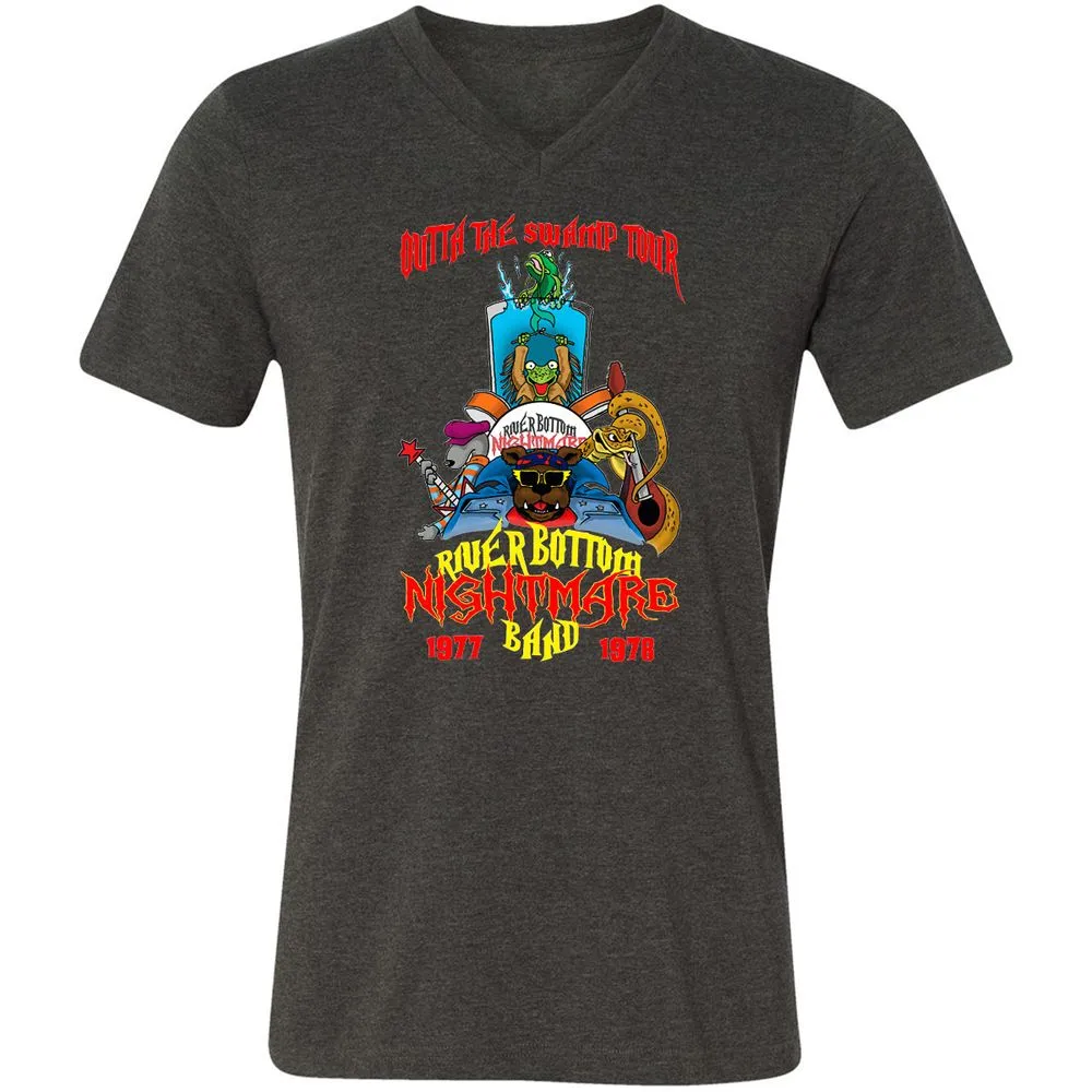 Unisex V-Neck T-Shirt - WKJ7B2PM - Dark Grey Heather - 8
