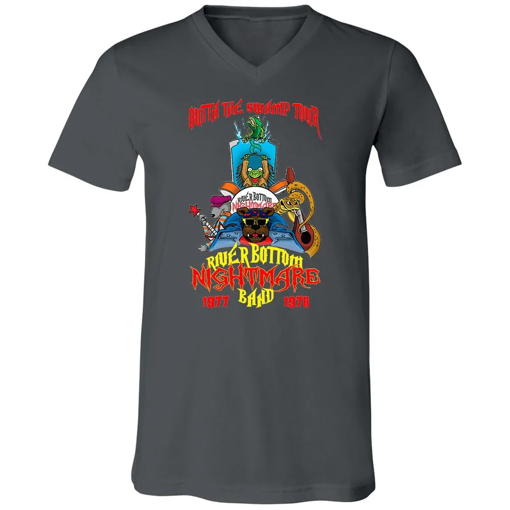 Unisex V-Neck T-Shirt - WKJ7B2PM - Asphalt - 12