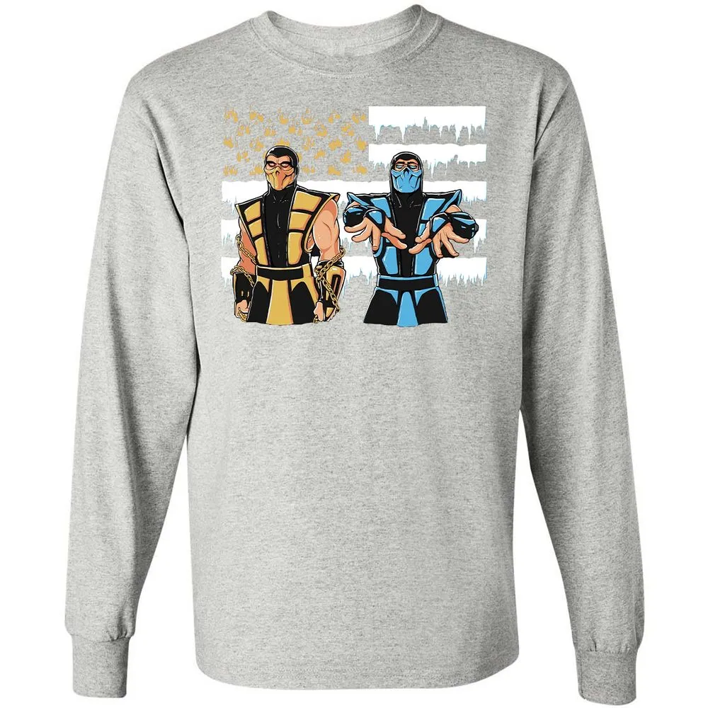 Long Sleeve T-Shirt - VQY32WPH - Ash - 7