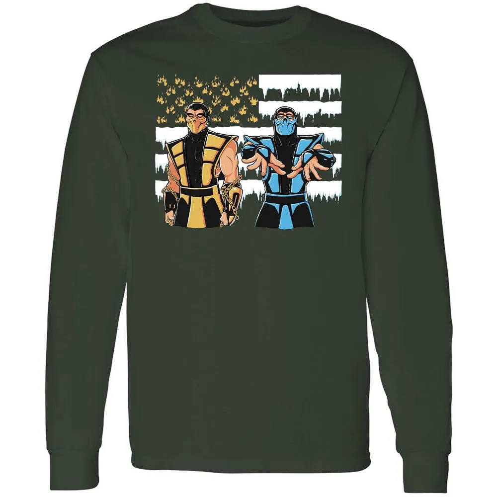 Long Sleeve T-Shirt - VQY32WPH - Forest Green - 4