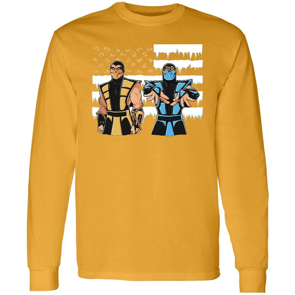 Long Sleeve T-Shirt - VQY32WPH - Gold - 9