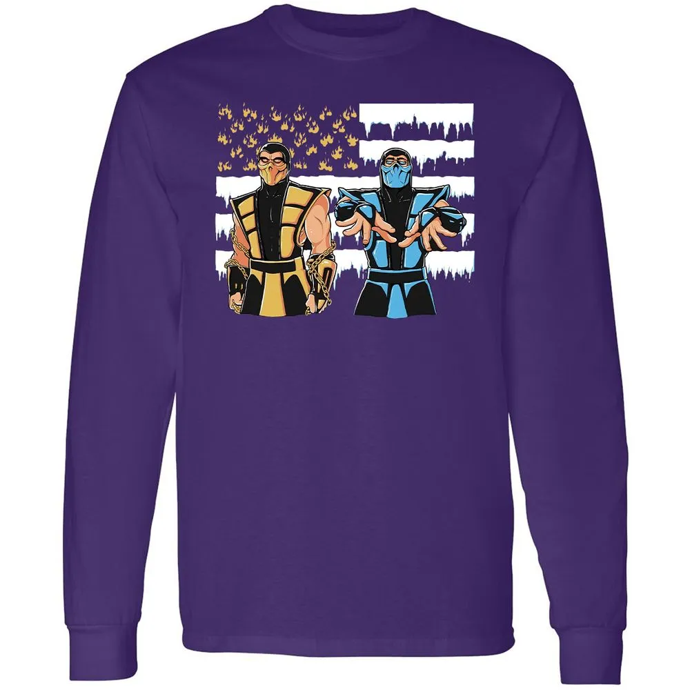 Long Sleeve T-Shirt - VQY32WPH - Purple - 13
