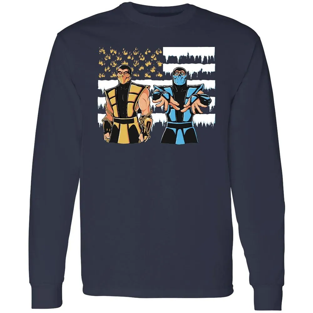 Long Sleeve T-Shirt - VQY32WPH - Navy - 2