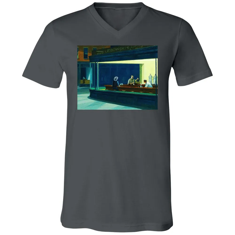 Unisex V-Neck T-Shirt - H44PJC6B - Asphalt - 12