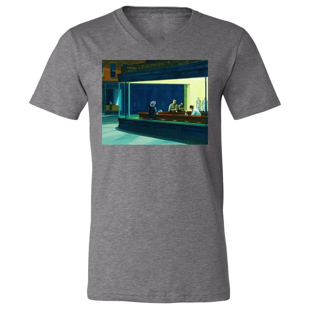 Unisex V-Neck T-Shirt - H44PJC6B - Deep Heather - 13