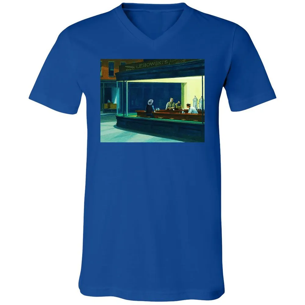 Unisex V-Neck T-Shirt - H44PJC6B - True Royal - 4