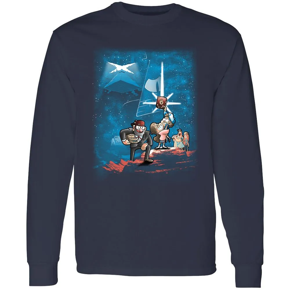 Long Sleeve T-Shirt - ZVS47HGR - Navy - 2