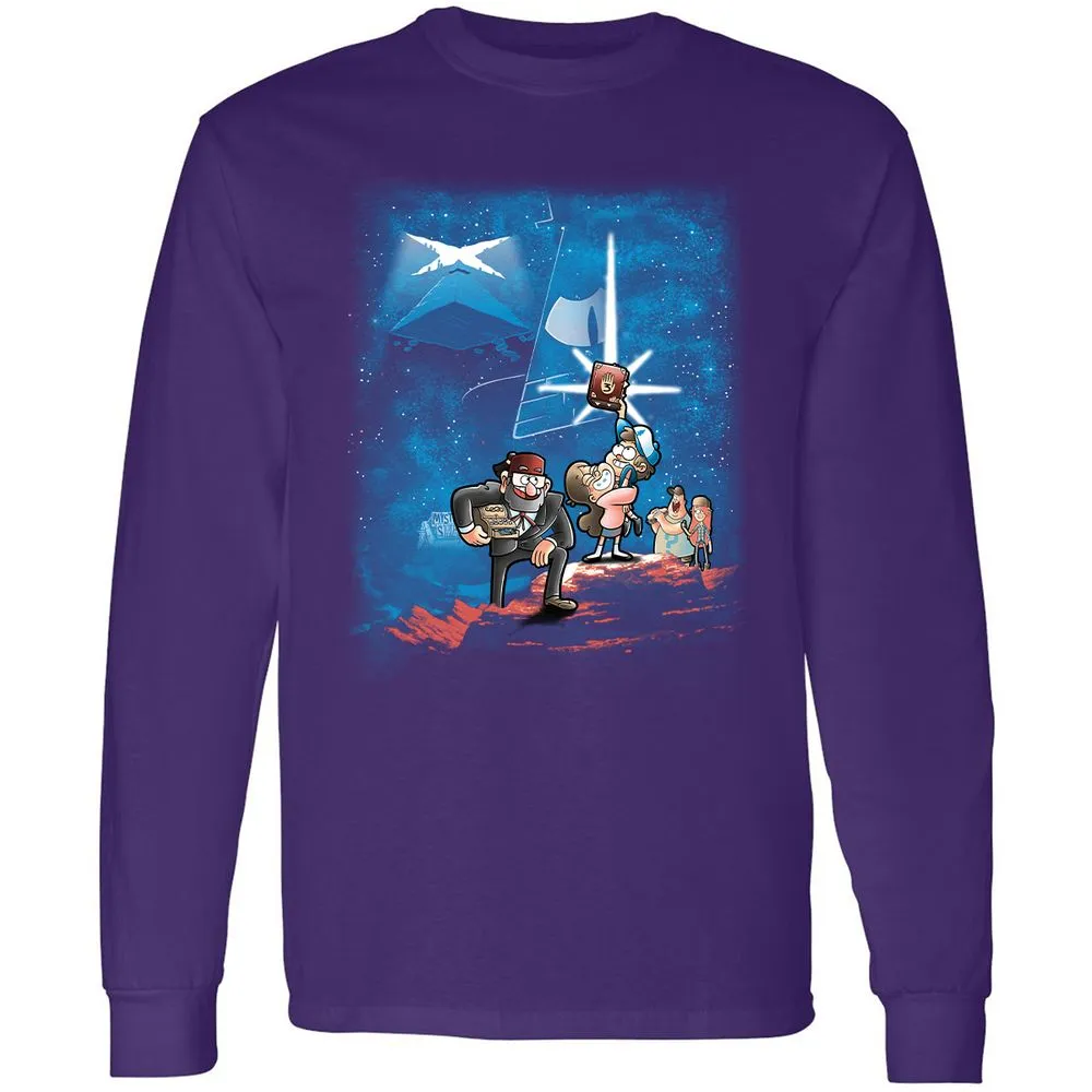 Long Sleeve T-Shirt - ZVS47HGR - Purple - 13