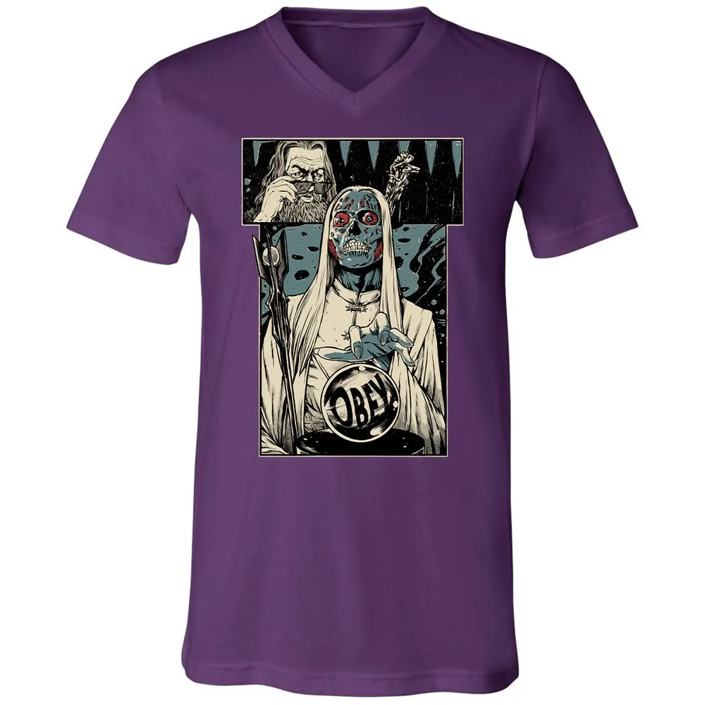 Unisex V-Neck T-Shirt - 51F7Z5GG - Team Purple - 9