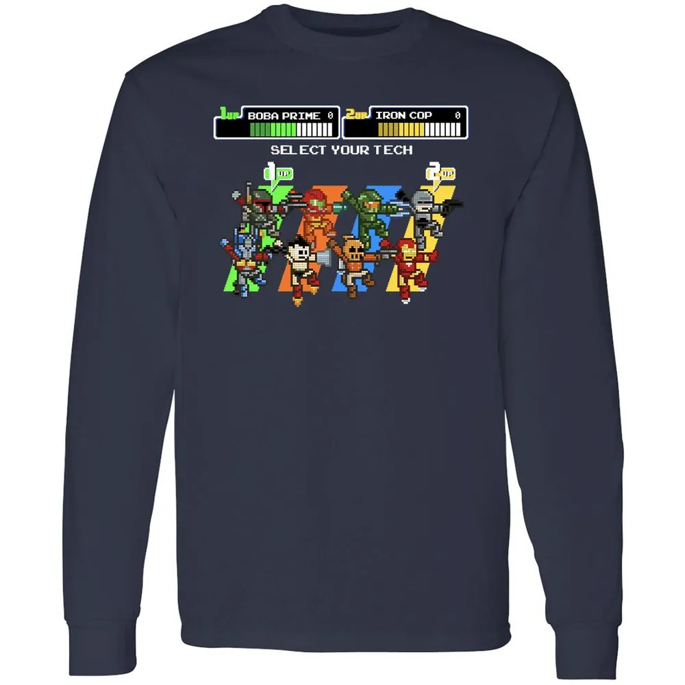 Long Sleeve T-Shirt - XS4SL3U9 - Navy - 2