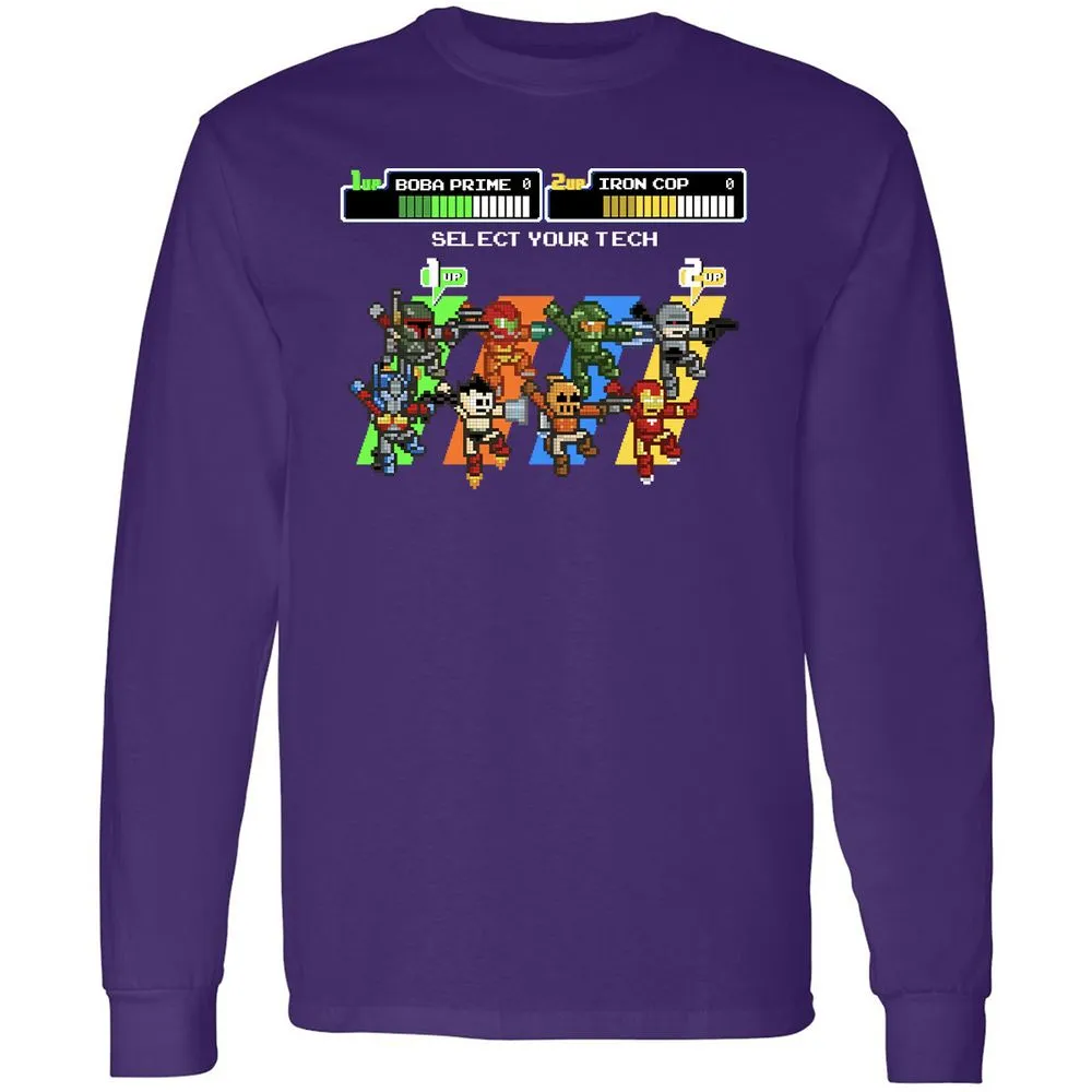 Long Sleeve T-Shirt - XS4SL3U9 - Purple - 13