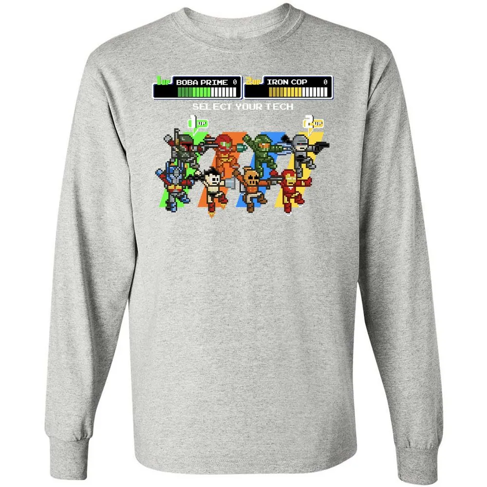 Long Sleeve T-Shirt - XS4SL3U9 - Ash - 7