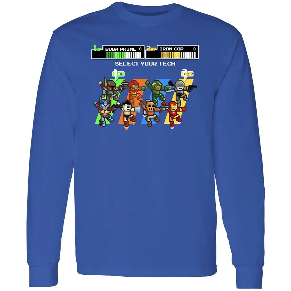 Long Sleeve T-Shirt - XS4SL3U9 - Royal - 8