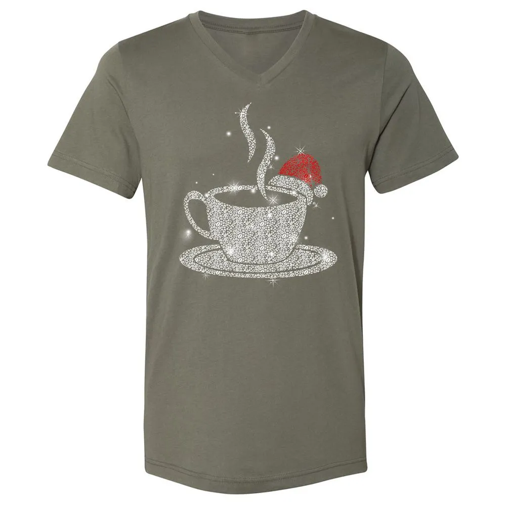 Unisex V-Neck T-Shirt - Y2JF5PGA - Military Green - 10