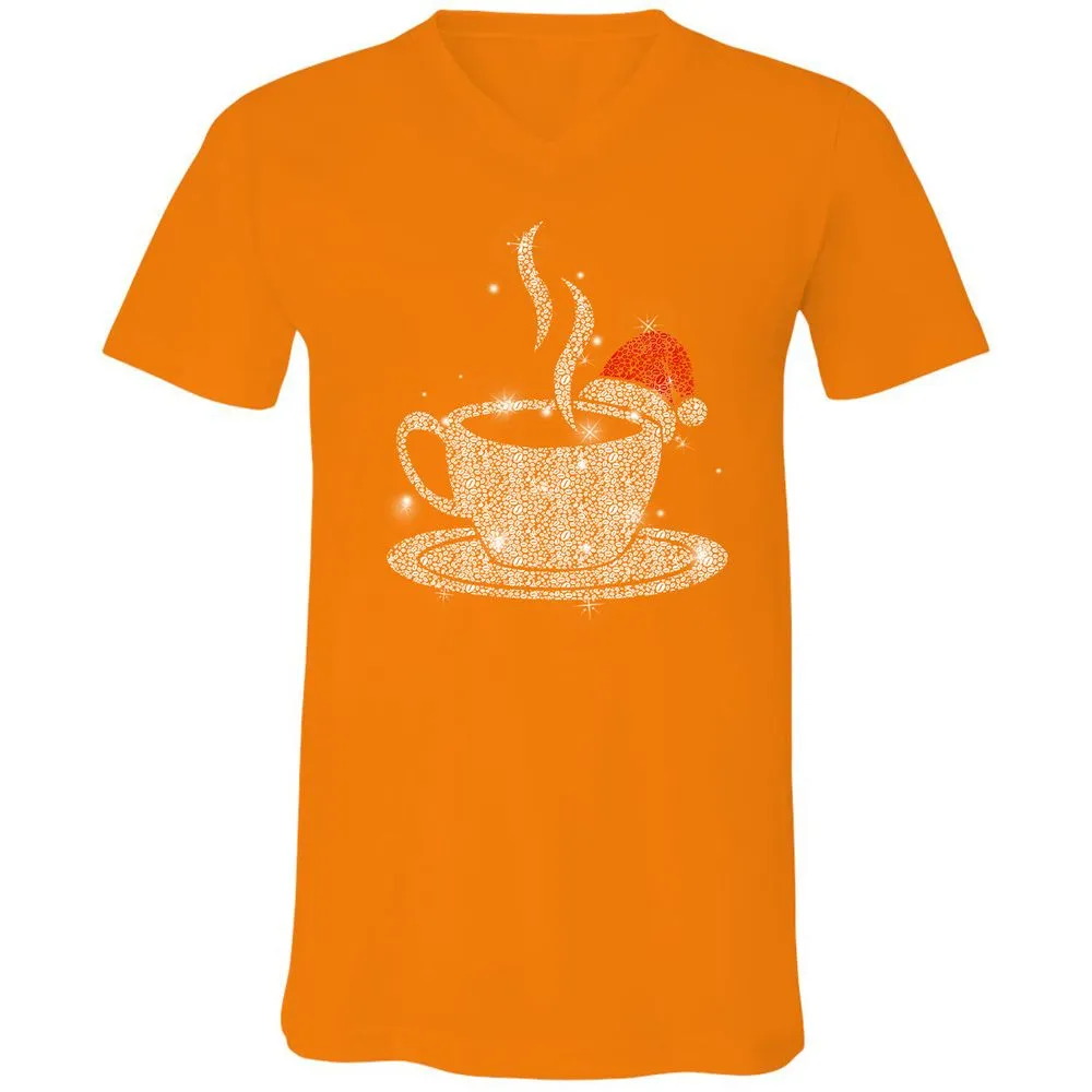 Unisex V-Neck T-Shirt - Y2JF5PGA - Orange - 11