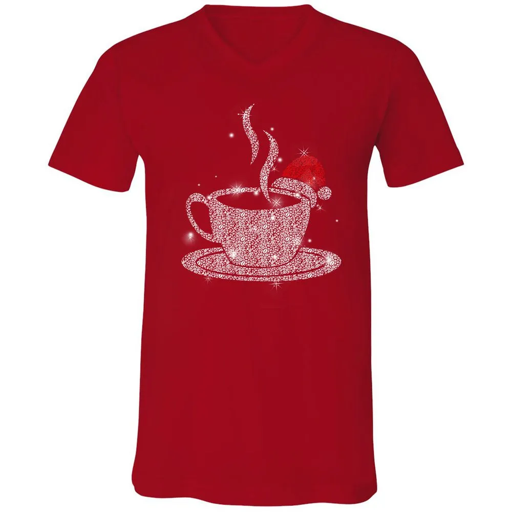 Unisex V-Neck T-Shirt - Y2JF5PGA - Red - 3