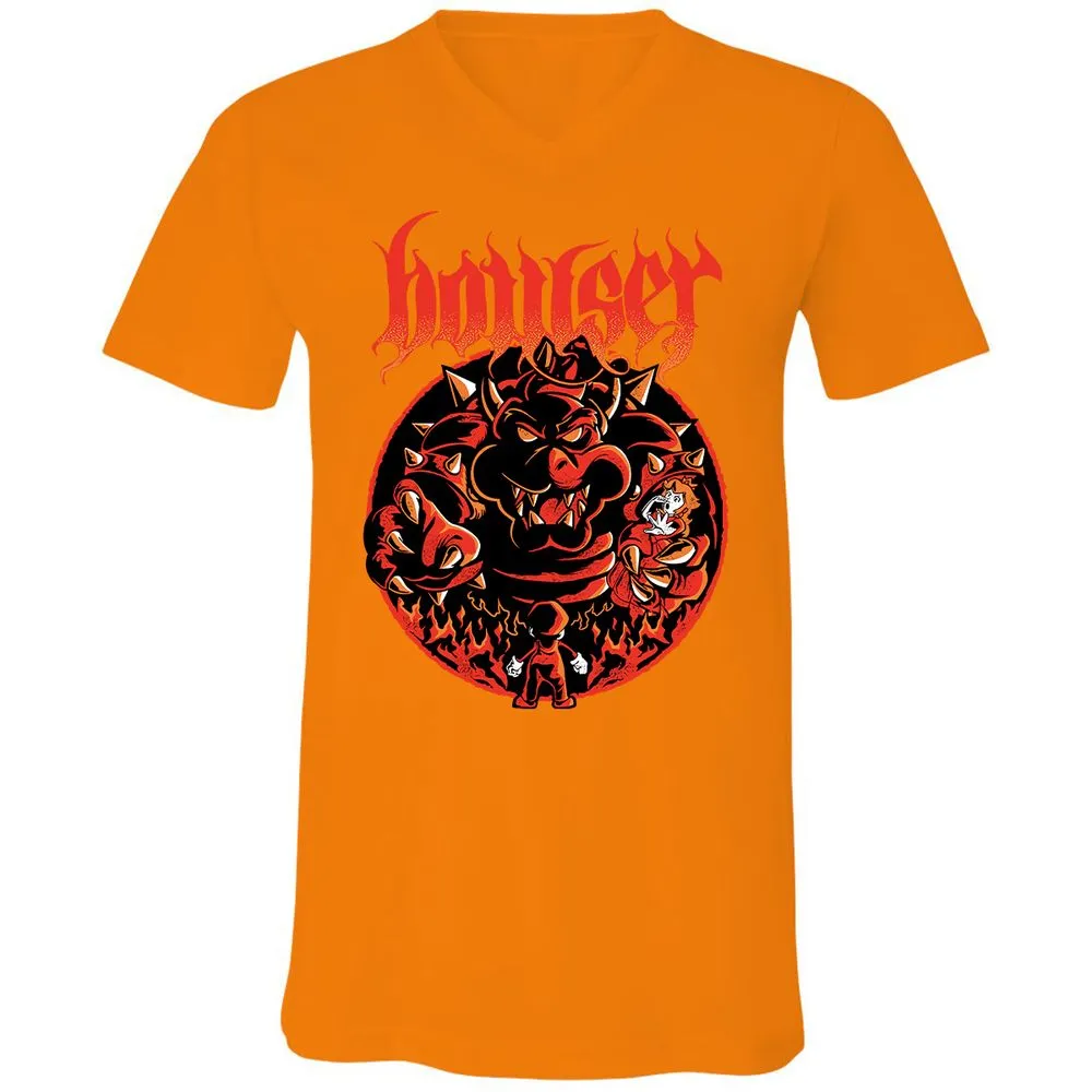 Unisex V-Neck T-Shirt - 1Z1VDBKM - Orange - 11