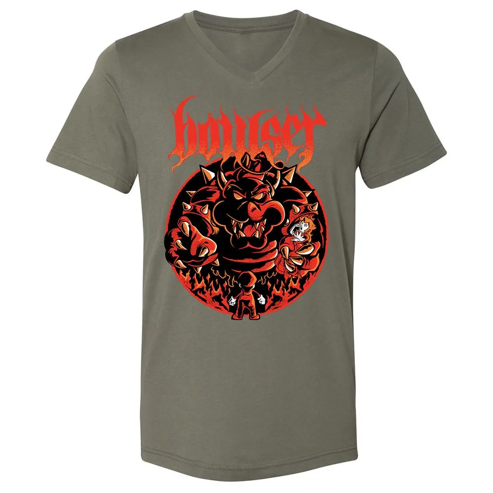 Unisex V-Neck T-Shirt - 1Z1VDBKM - Military Green - 10