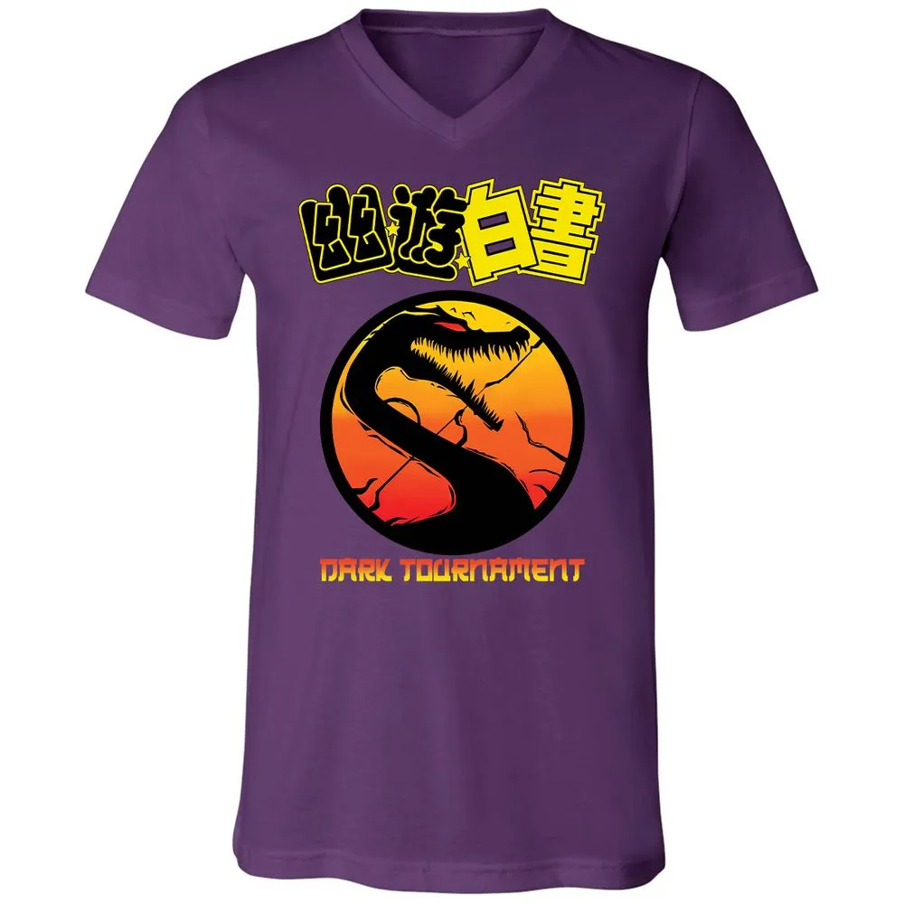Unisex V-Neck T-Shirt - JKF6YFDC - Team Purple - 9