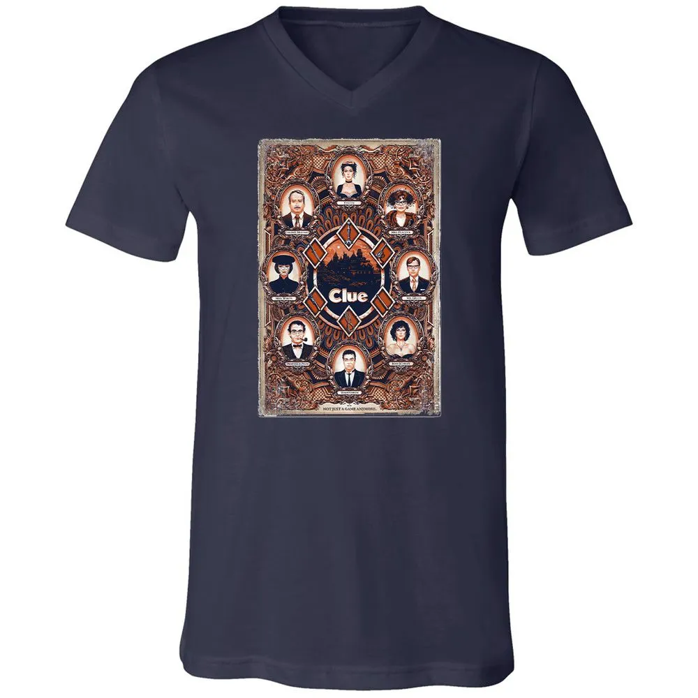 Unisex V-Neck T-Shirt - XBBCEW3E - Navy - 2