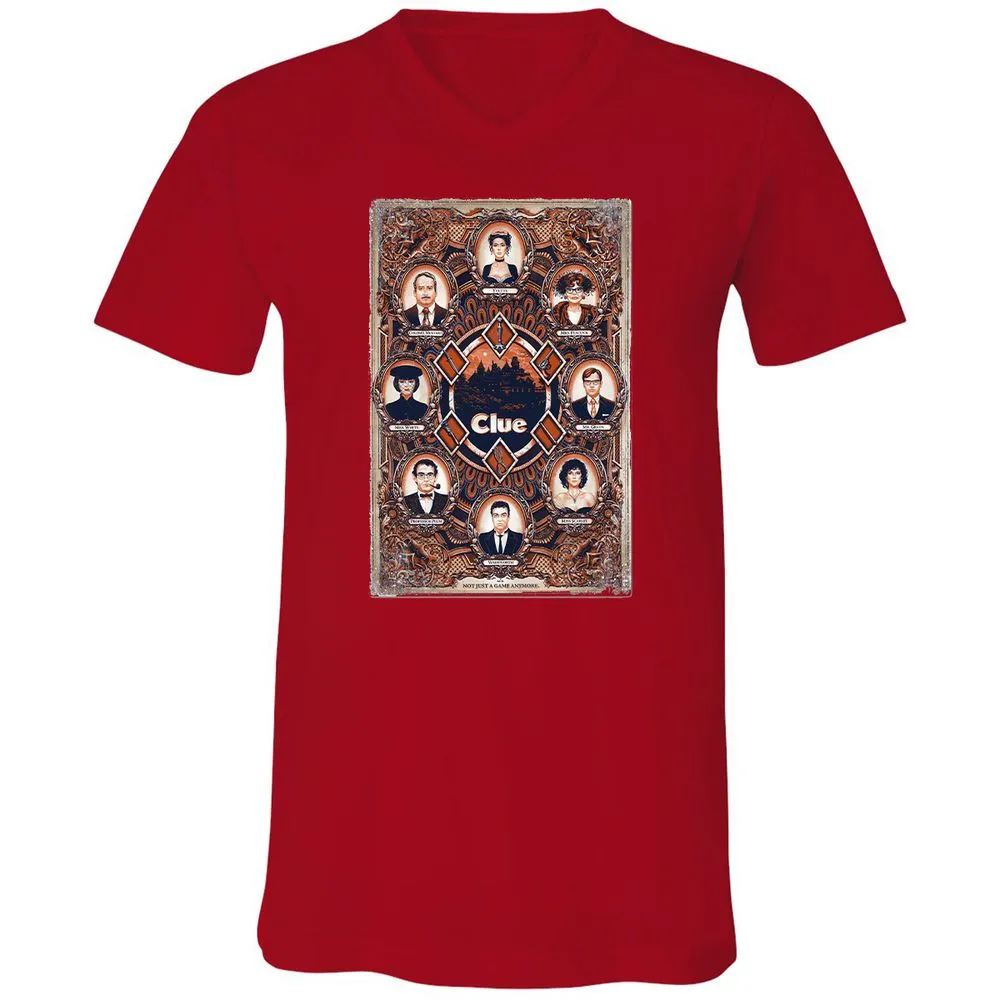 Unisex V-Neck T-Shirt - XBBCEW3E - Red - 3