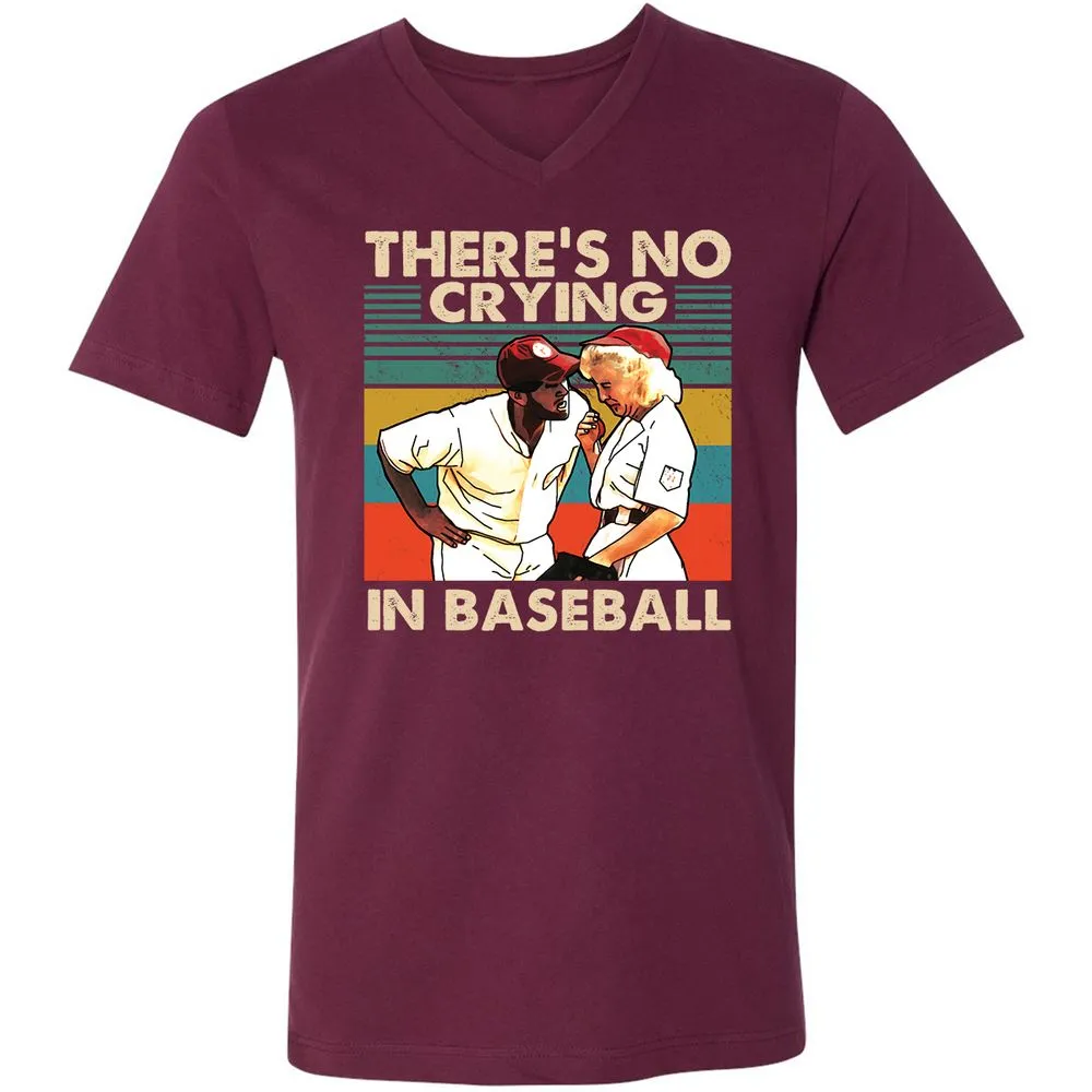 Unisex V-Neck T-Shirt - 476UPHL3 - Maroon - 6