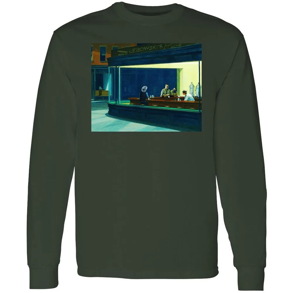 Long Sleeve T-Shirt - 2E4TDWS8 - Forest Green - 4