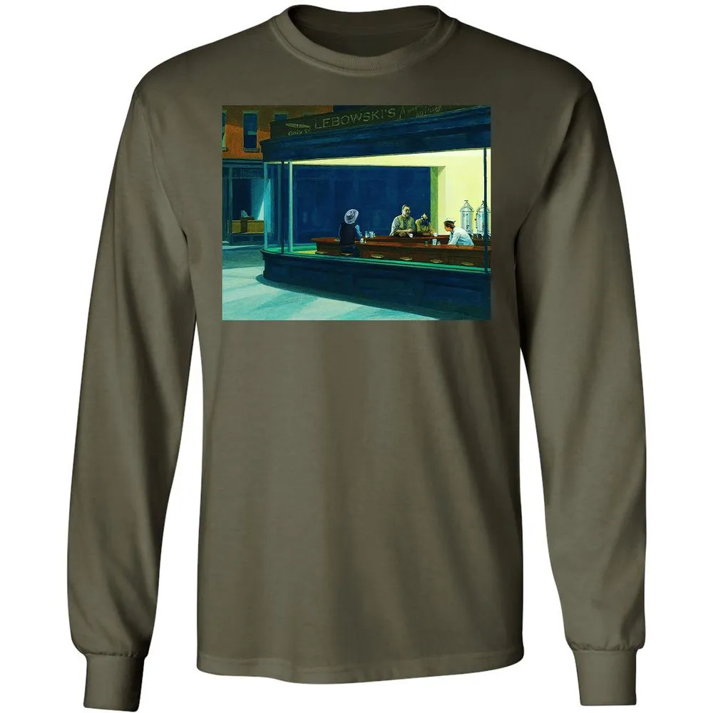 Long Sleeve T-Shirt - 2E4TDWS8 - Military Green - 16