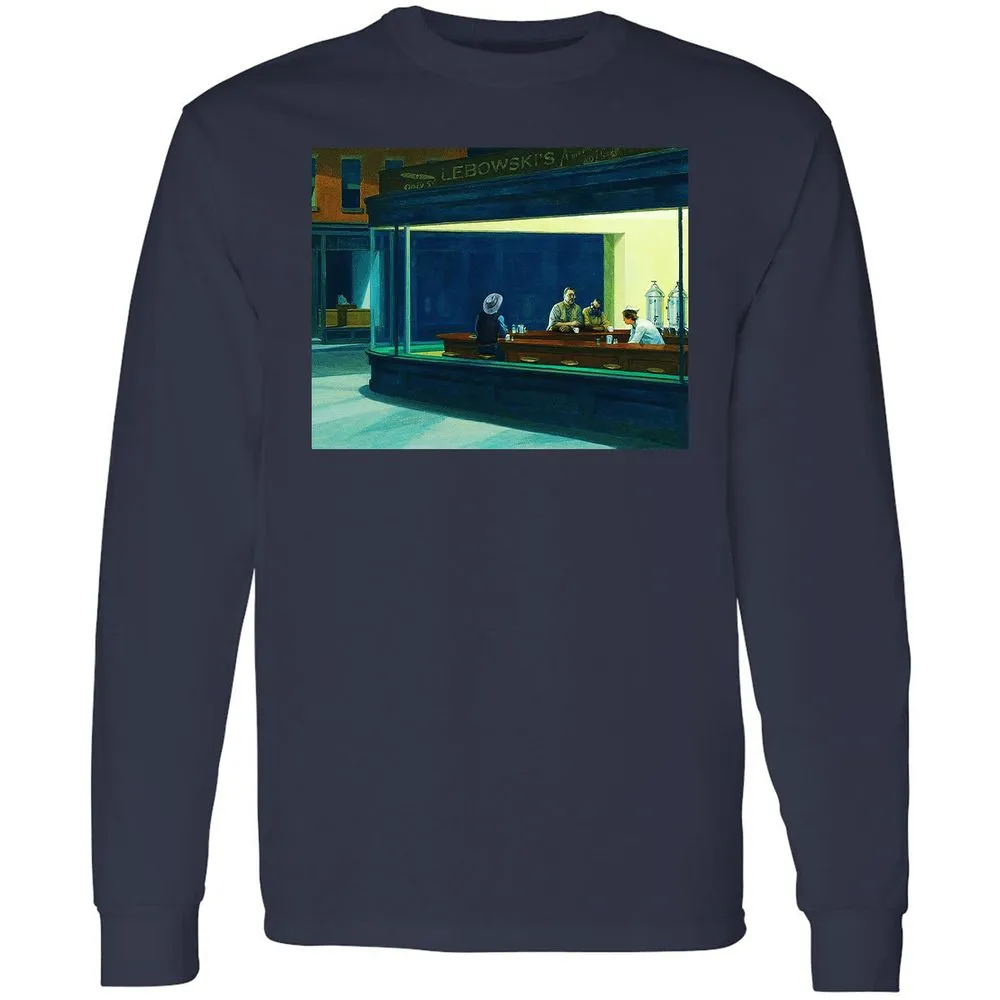 Long Sleeve T-Shirt - 2E4TDWS8 - Navy - 2