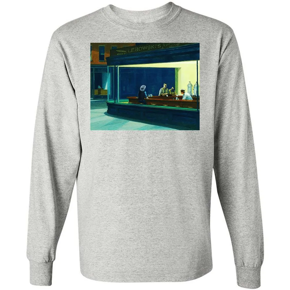 Long Sleeve T-Shirt - 2E4TDWS8 - Ash - 7