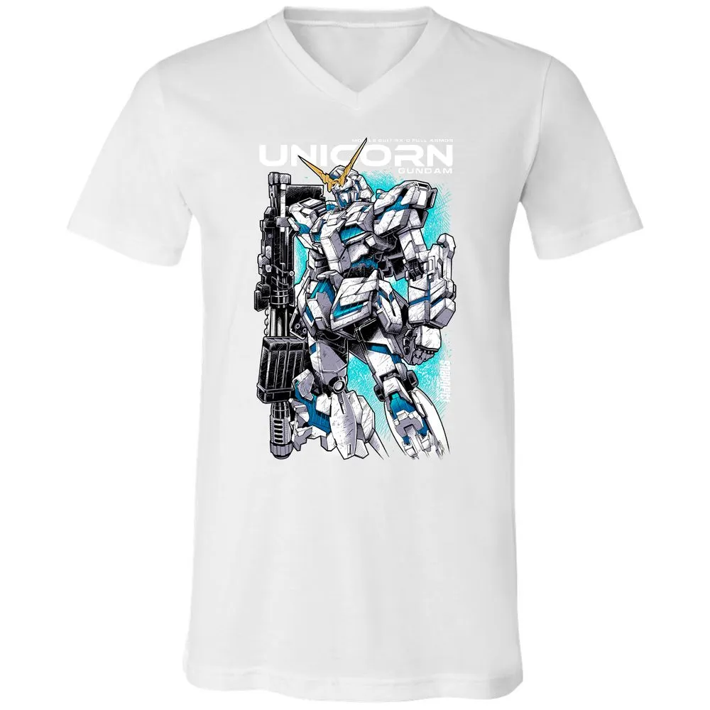 Unisex V-Neck T-Shirt - EEEMHEEJ - White - 5