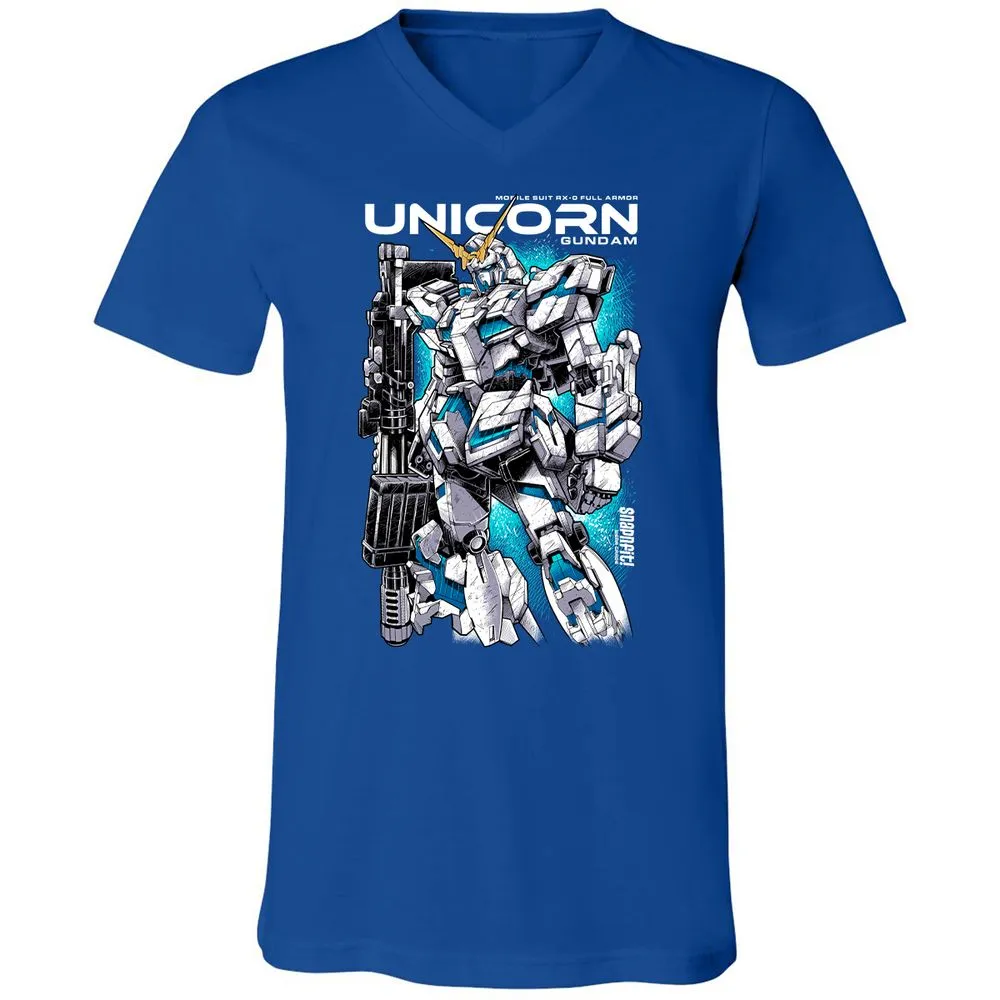 Unisex V-Neck T-Shirt - EEEMHEEJ - True Royal - 4