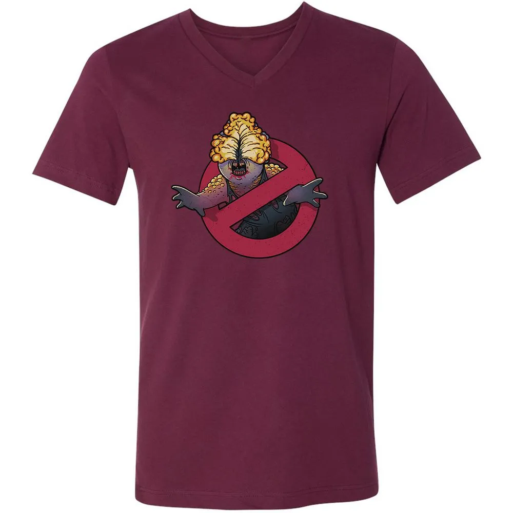 Unisex V-Neck T-Shirt - YRMTJ6NB - Maroon - 6