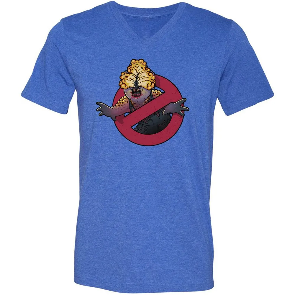 Unisex V-Neck T-Shirt - YRMTJ6NB - Heather True Royal - 14