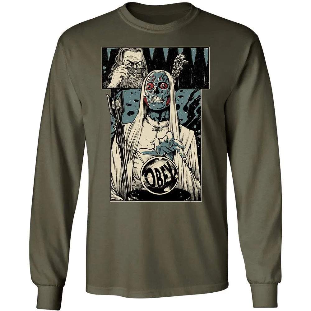 Long Sleeve T-Shirt - A7UUZTL2 - Military Green - 16