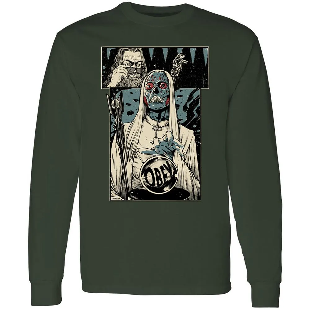 Long Sleeve T-Shirt - A7UUZTL2 - Forest Green - 4