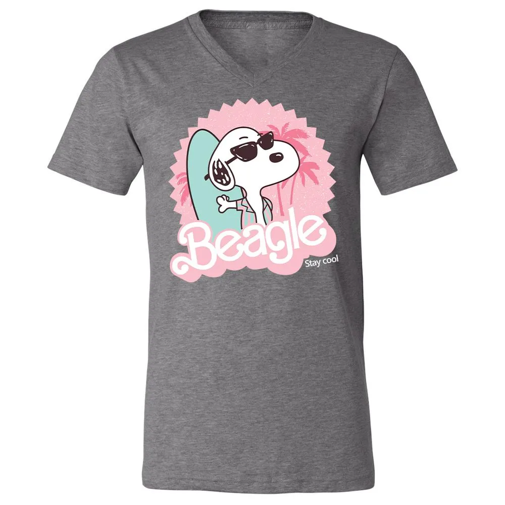 Unisex V-Neck T-Shirt - MP4NN8EC - Deep Heather - 13
